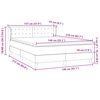 vidaXL &Kappa;&rho;&epsilon;&beta;ά&tau;&iota; Boxspring &mu;&epsilon; &Sigma;&tau;&rho;ώ&mu;&alpha; &Sigma;&kappa;&omicron;ύ&rho;&omicron; &Pi;&rho;ά&sigma;&iota;&nu;&omicron; 140x210&epsilon;&kappa;. &Beta;&epsilon;&lambda;&omicron;ύ&delta;&iota;&nu;&omicron;