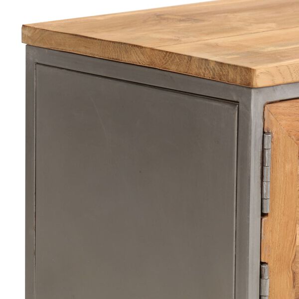 vidaXL Έπιπλο Τηλεόρασης 120x30x40 εκ. Ανακυκλωμένο Ξύλο Teak & Ατσάλι