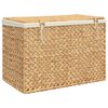 vidaXL Καλάθι Άπλυτων με 3 Τμήματα 75x42,5x52 εκ. από Υάκινθο Νερού