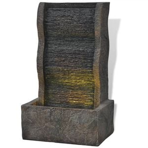 vidaXL Σιντριβάνι Εσωτερικού Χώρου με Φωτισμό LED 7 W Συνθετική Ρητίνη