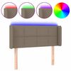vidaXL &Kappa;&epsilon;&phi;&alpha;&lambda;ά&rho;&iota; &Kappa;&rho;&epsilon;&beta;&alpha;&tau;&iota;&omicron;ύ LED Taupe 83x16x78/88 &epsilon;&kappa;. &Upsilon;&phi;&alpha;&sigma;&mu;ά&tau;&iota;&nu;&omicron;
