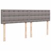 vidaXL &Kappa;&rho;&epsilon;&beta;ά&tau;&iota; Boxspring &mu;&epsilon; &Sigma;&tau;&rho;ώ&mu;&alpha; Taupe 180x200 &epsilon;&kappa;. &Upsilon;&phi;&alpha;&sigma;&mu;ά&tau;&iota;&nu;&omicron;