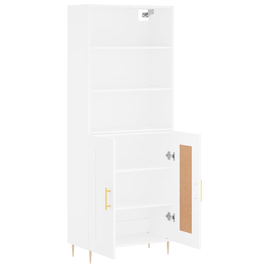 vidaXL Ντουλάπι Λευκό 69,5x34x180 εκ. από Επεξεργασμένο Ξύλο