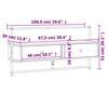 vidaXL Έπιπλο Τηλεόρασης Επιτοίχιο Sonoma Δρυς 100,5x30x51 εκ Επ. Ξύλο