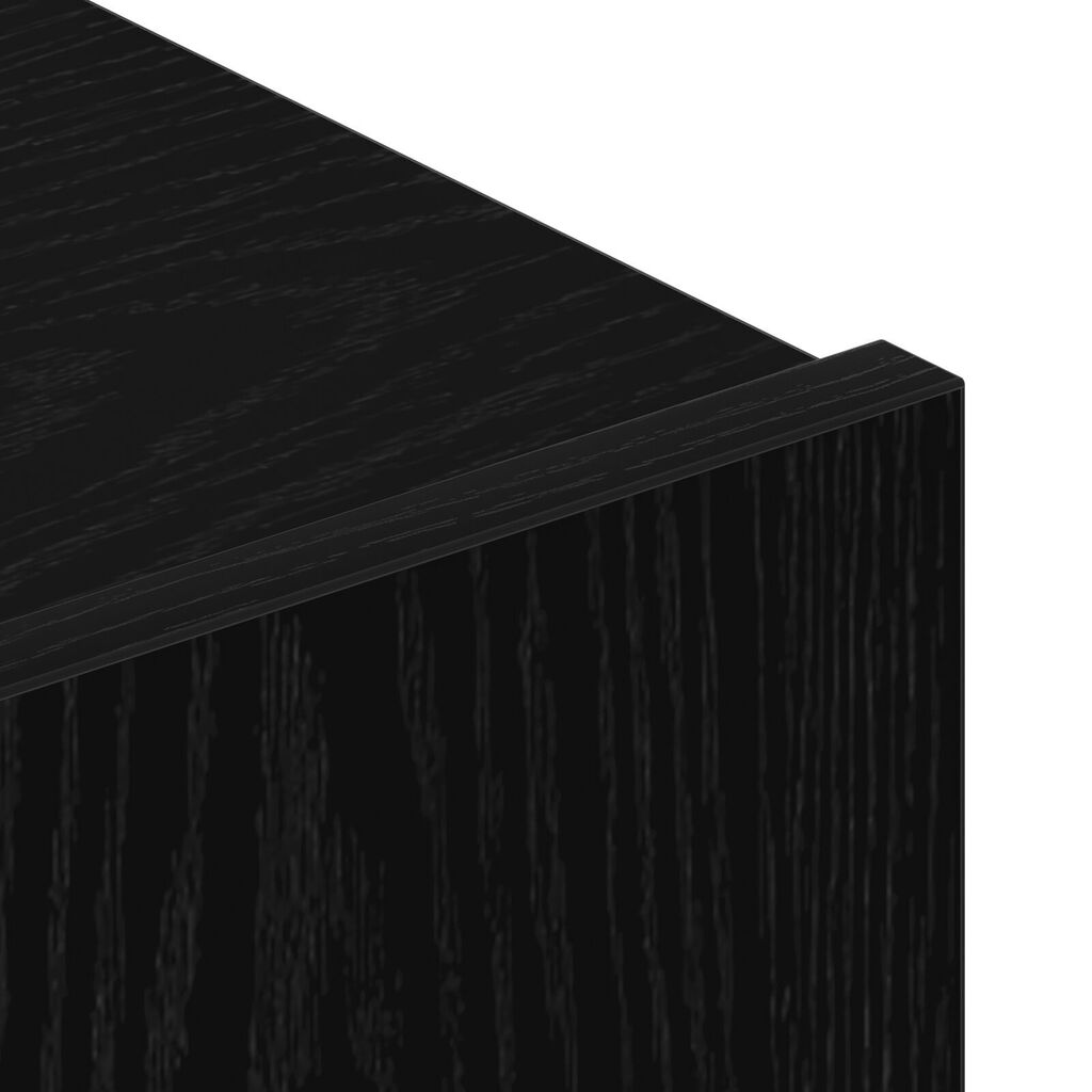Σετ TV Cabinet τοίχου 4 τεμαχίων Μαύρος Δρυς