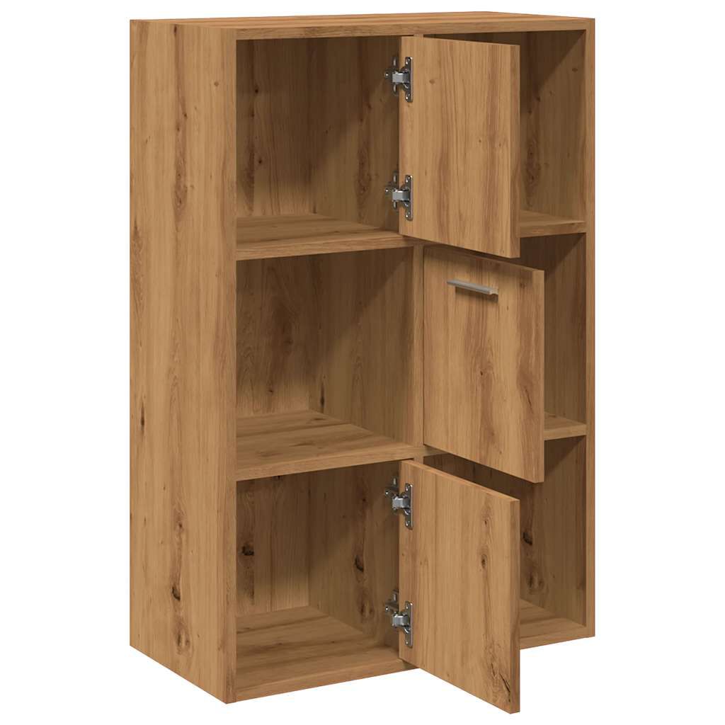 vidaXL Βιβλιοθήκη Τεχνίτης Δρυς 60,5x30x90 εκ. Επεξεργασμένο Ξύλο