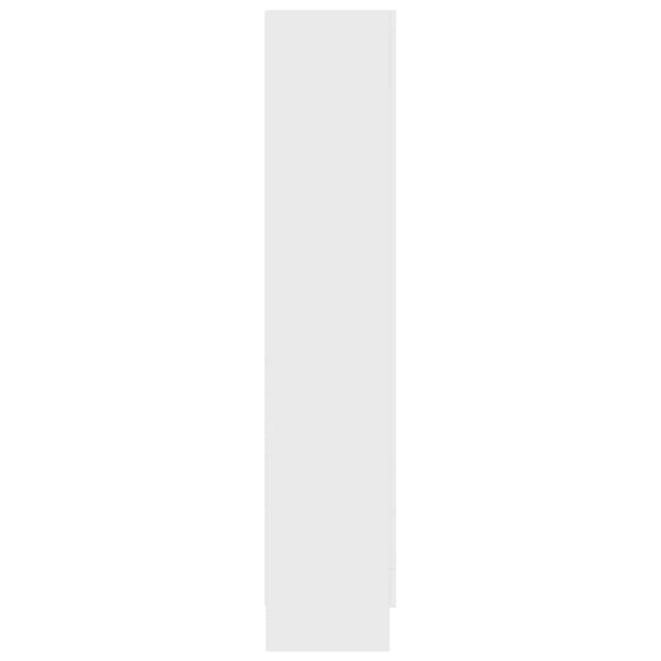 vidaXL Βιτρίνα Λευκή 82,5 x 30,5 x 150 εκ. Επεξ. Ξύλο
