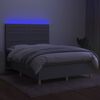 vidaXL &Kappa;&rho;&epsilon;&beta;ά&tau;&iota; Boxspring &mu;&epsilon; &Sigma;&tau;&rho;ώ&mu;&alpha; & LED &Alpha;&nu;.&Gamma;&kappa;&rho;&iota; 140x200&epsilon;&kappa;. &Upsilon;&phi;&alpha;&sigma;&mu;ά&tau;&iota;&nu;&omicron;