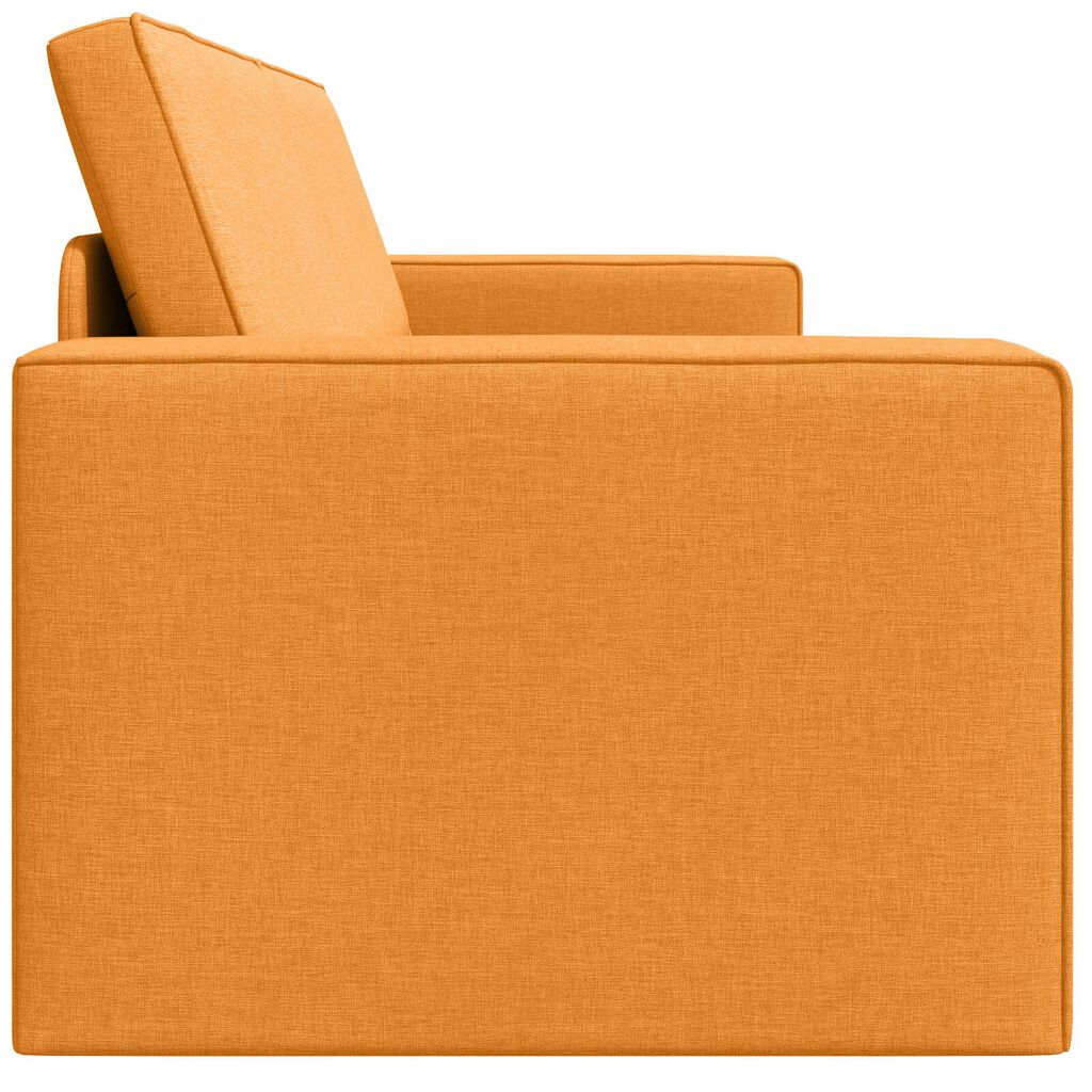 vidaXL Καναπές Κρεβάτι 2-σε-1 Σκούρα Κίτρινη 245x150x60.5 cm Ύφασμα