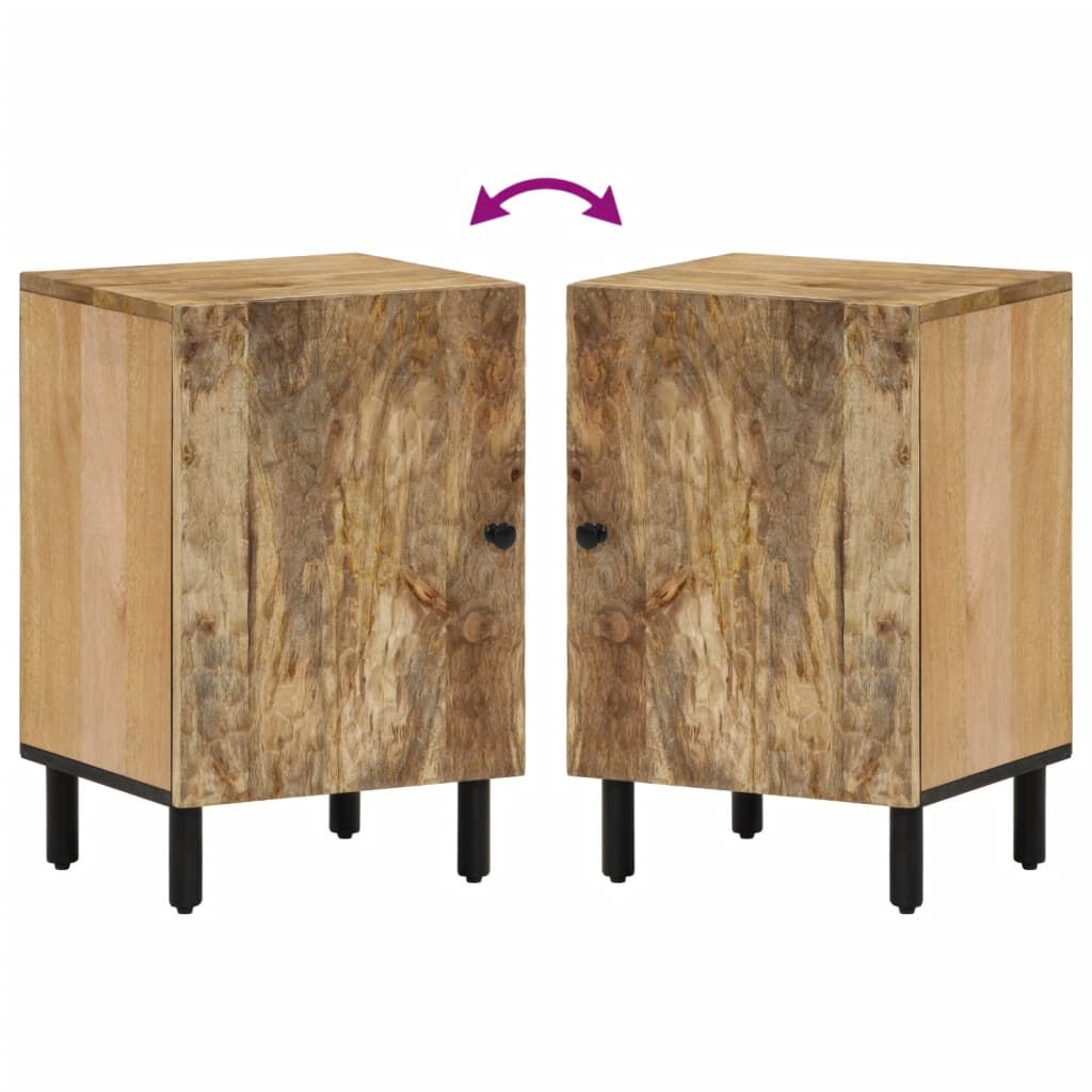 vidaXL Ντουλάπι Μπάνιου 38 x 33 x 58 εκ. από Μασίφ Ξύλο Μάνγκο