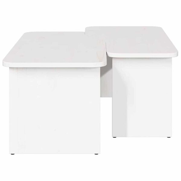vidaXL Τραπεζάκι σαλονιού 2 pcs Λευκό 100 x 69 x 35.5 εκατοστά