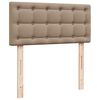 vidaXL Κρεβάτι Boxspring με Στρώμα Καπουτσίνο 120x190εκ.από Συνθ.Δέρμα