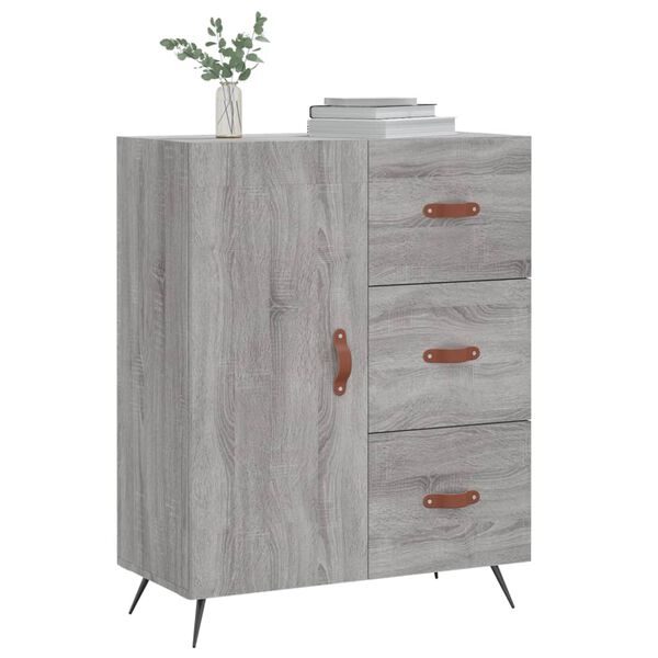 vidaXL Ντουλάπι Γκρι Sonoma 69,5 x 34 x 90 εκ. από Επεξεργασμένο Ξύλο