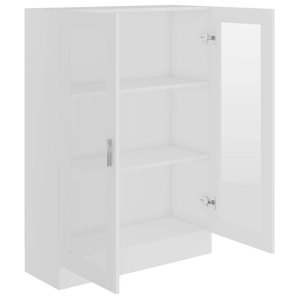vidaXL Βιτρίνα Λευκή 82,5 x 30,5 x 115 εκ. Επεξ. Ξύλο
