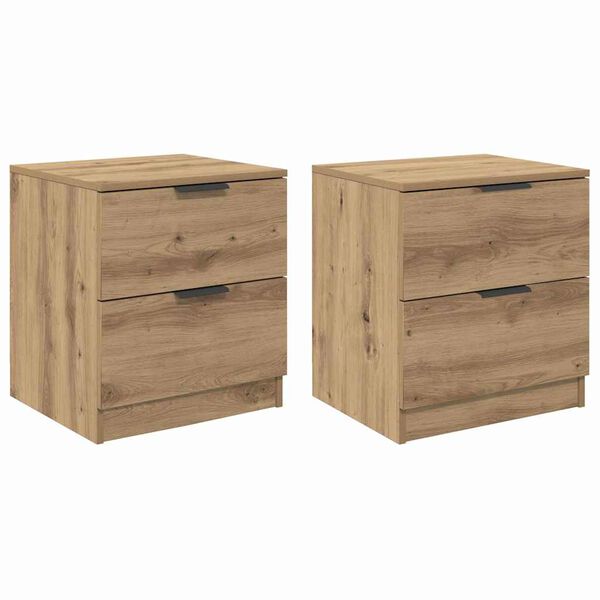 vidaXL &Kappa;&omicron;&mu;&omicron;&delta;ί&nu;&omicron; 2 pcs Artisan Oak 45 x 39 x 50 &epsilon;&kappa;. &Epsilon;&pi;&epsilon;&xi;&epsilon;&rho;&gamma;&alpha;&sigma;&mu;έ&nu;&omicron; &xi;ύ&lambda;&omicron;