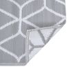 vidaXL χαλί εξωτερικού χώρου ARAKIL γκρι 80x150 cm PP