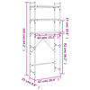 vidaXL Ραφιέρα Πλυντηρίου Γκρι Sonoma 67x25x163 εκ. από Επεξεργ. Ξύλο