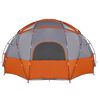 vidaXL Σκηνή Camping με στέγη Γκρι και πορτοκαλί 475 x 475 x 235 εκ.