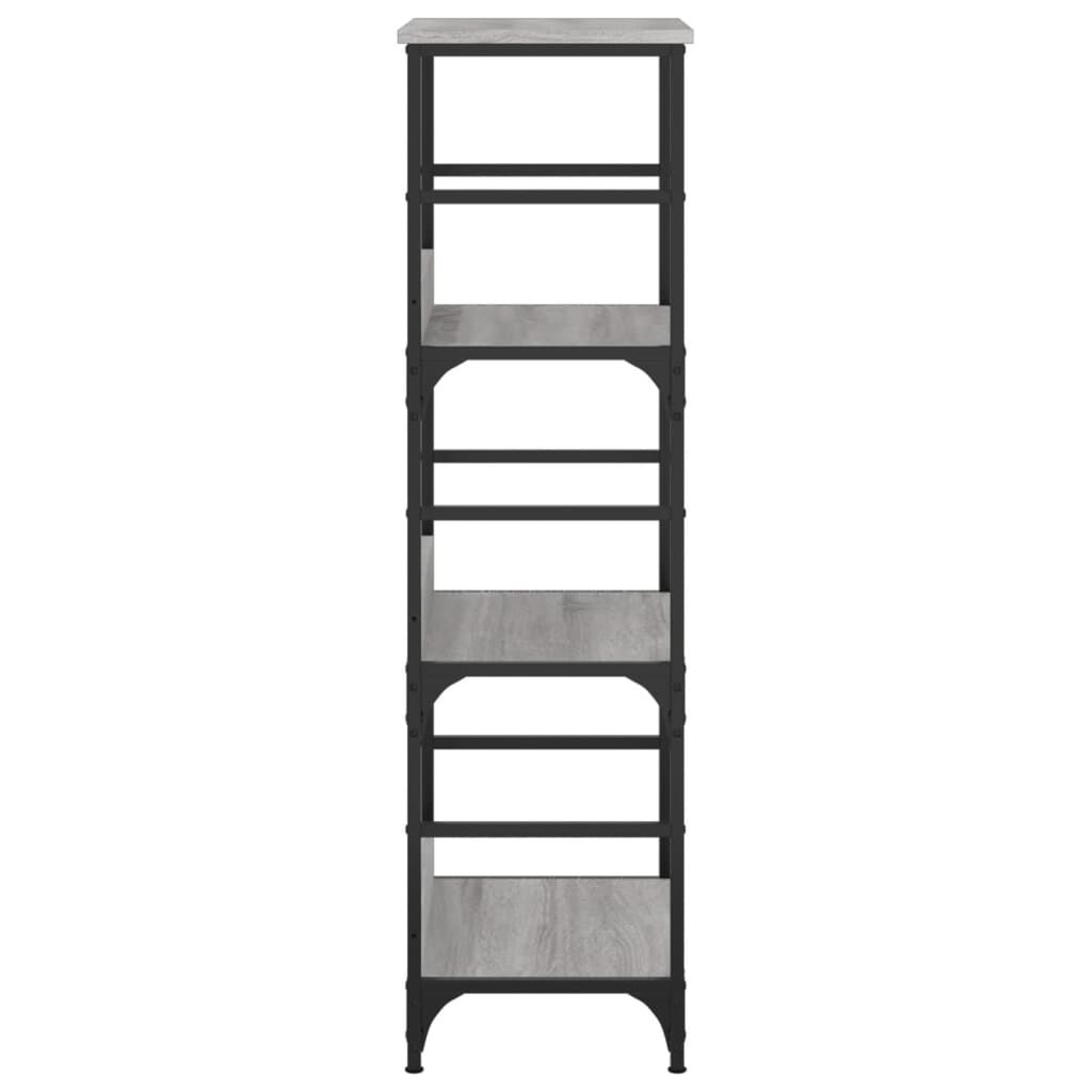 vidaXL Βιβλιοθήκη Γκρι Sonoma 50x33x117,5 εκ. Επεξεργασμένο Ξύλο
