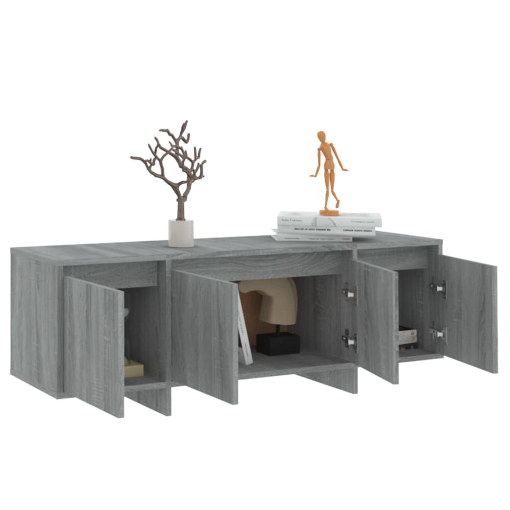 vidaXL Έπιπλο Τηλεόρασης Γκρι Sonoma 120x30x40,5 εκ. από Μοριοσανίδα