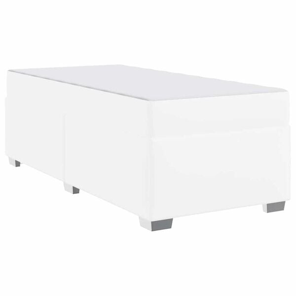 vidaXL Σκελετός Κρεβατιού Άλλο Λευκό 100 x 200 cm Τεχνητό δέρμα