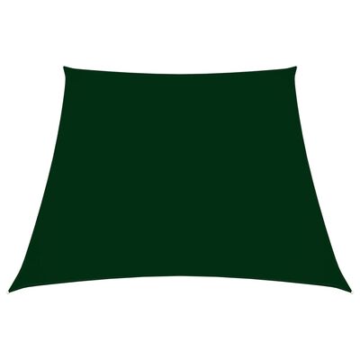 vidaXL Πανί Σκίασης Τρίγωνο Σκ. Πράσινο 3/5x4 μ. από Ύφασμα Oxford