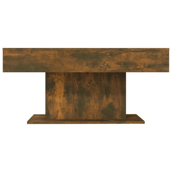 vidaXL Τραπεζάκι Σαλονιού Καπνιστή Δρυς 96x50x45 εκ. από Επεξεργ. Ξύλο