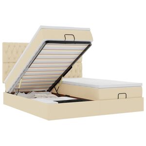 vidaXL &Omicron;&theta;&omega;&mu;&alpha;&nu;&iota;&kappa;ό &kappa;&rho;&epsilon;&beta;ά&tau;&iota; &mu;&epsilon; &sigma;&tau;&rho;ώ&mu;&alpha;&tau;&alpha; & LEDs &Kappa;&rho;έ&mu;&alpha; 180x200cm ύ&phi;&alpha;&sigma;&mu;&alpha;