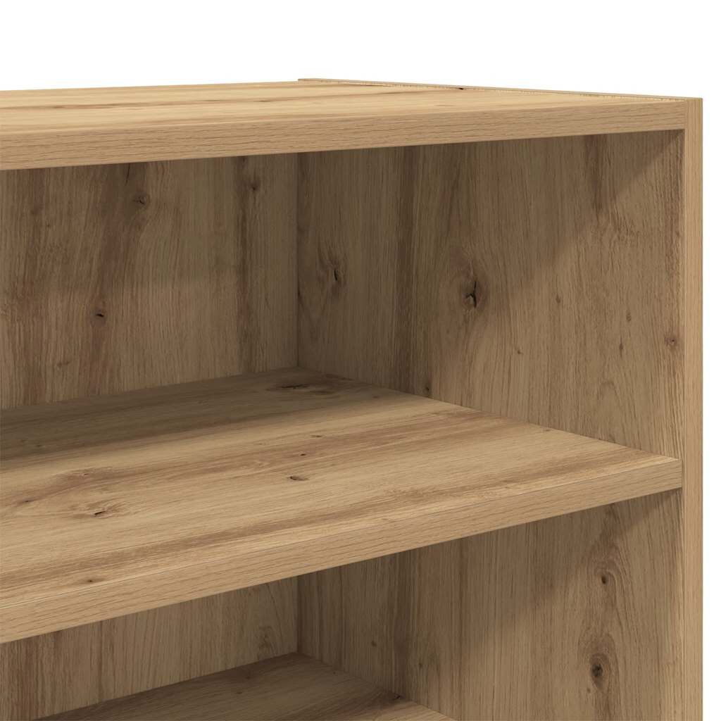 vidaXL Ραφιέρα Αρτισιανή Δρυς 103,5 x 35 x 70 εκ. από Επεξεργ. Ξύλο