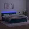 vidaXL &Kappa;&rho;&epsilon;&beta;ά&tau;&iota; Boxspring &mu;&epsilon; &Sigma;&tau;&rho;ώ&mu;&alpha; & LED &Sigma;&kappa;. &Mu;&pi;&lambda;&epsilon; 180x200&epsilon;&kappa;. &Beta;&epsilon;&lambda;&omicron;ύ&delta;&iota;&nu;&omicron;