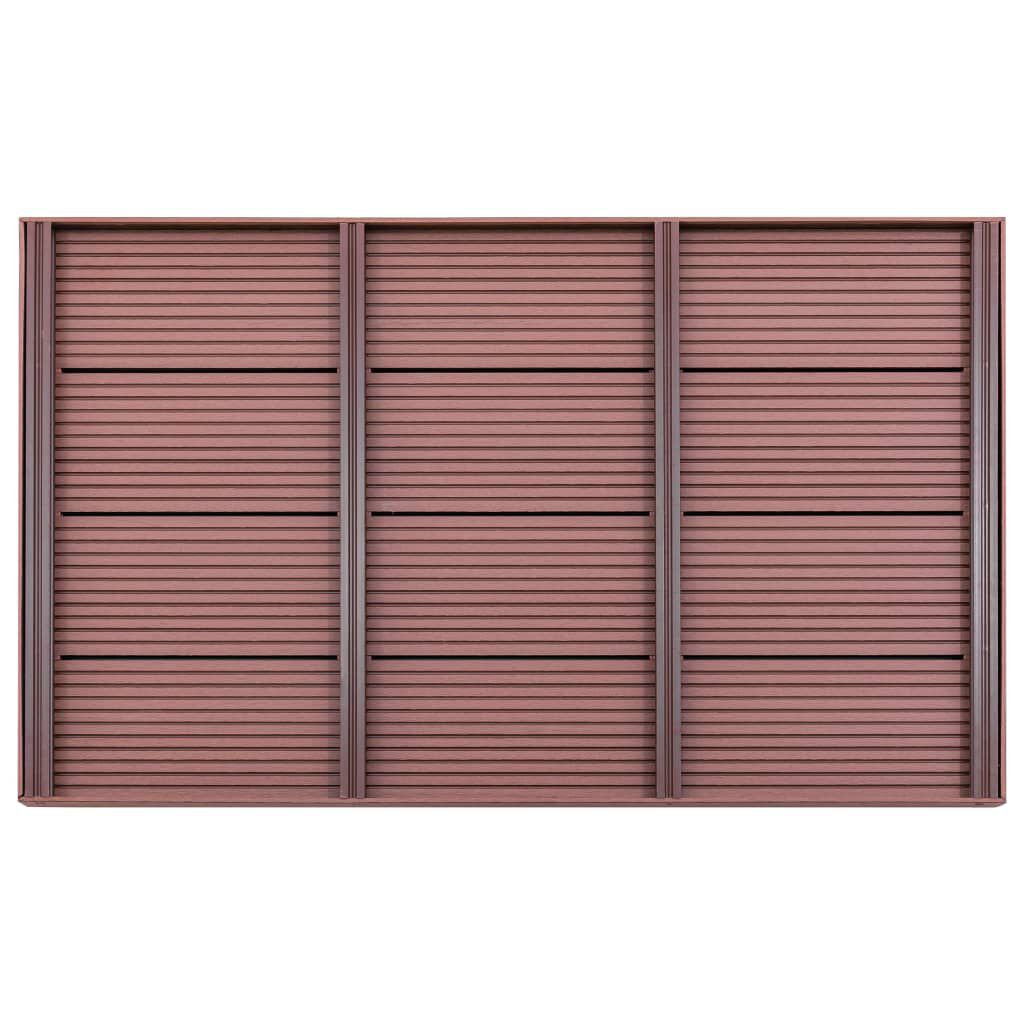vidaXL Πάτωμα για Ηλιακή Ντουζιέρα Καφέ 101 x 63 x 5,5 εκ. από WPC