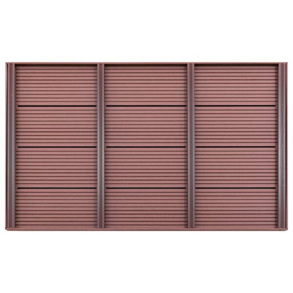 vidaXL Πάτωμα για Ηλιακή Ντουζιέρα Καφέ 101 x 63 x 5,5 εκ. από WPC
