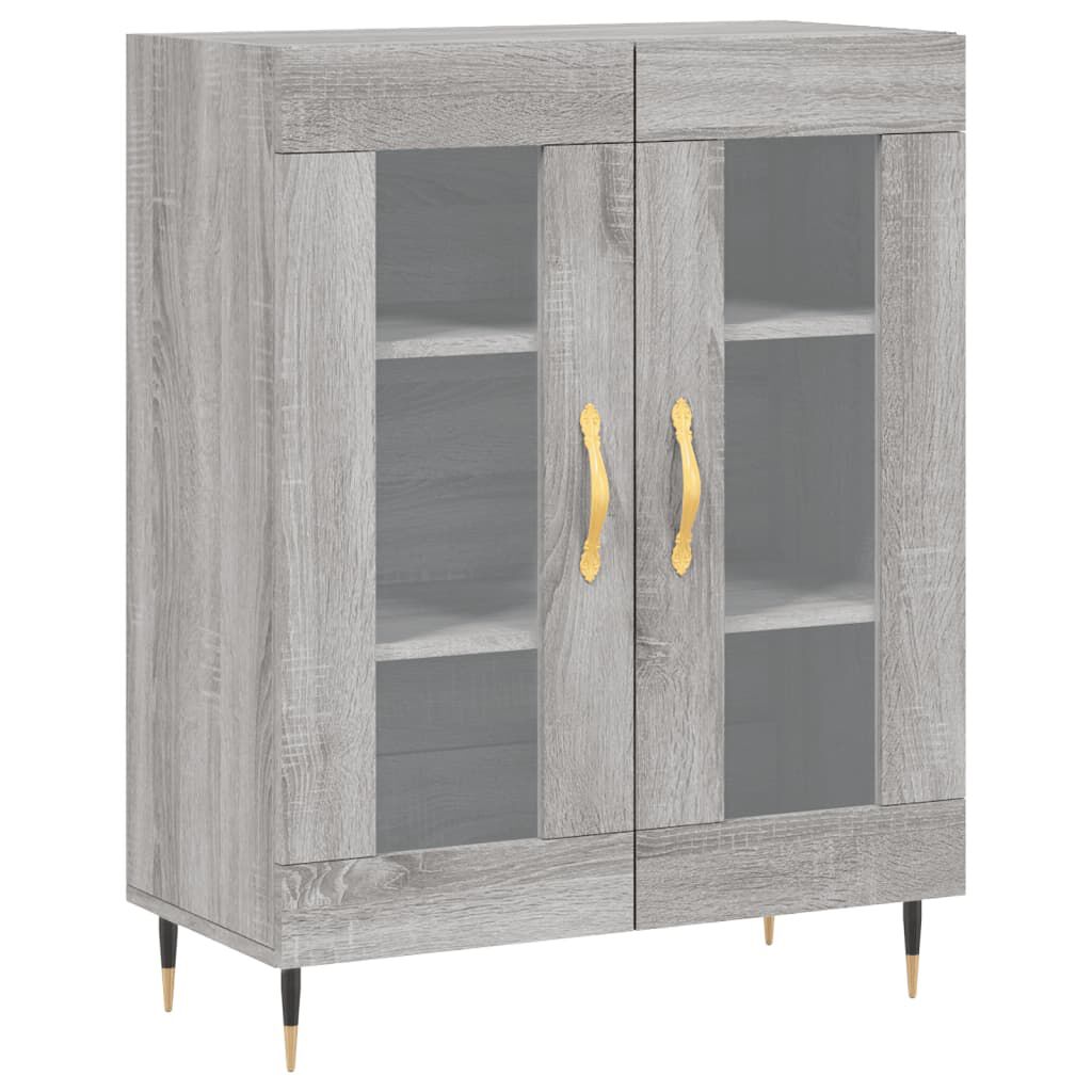 vidaXL Ντουλάπι Γκρι Sonoma 69,5 x 34 x 90 εκ. από Επεξεργασμένο Ξύλο
