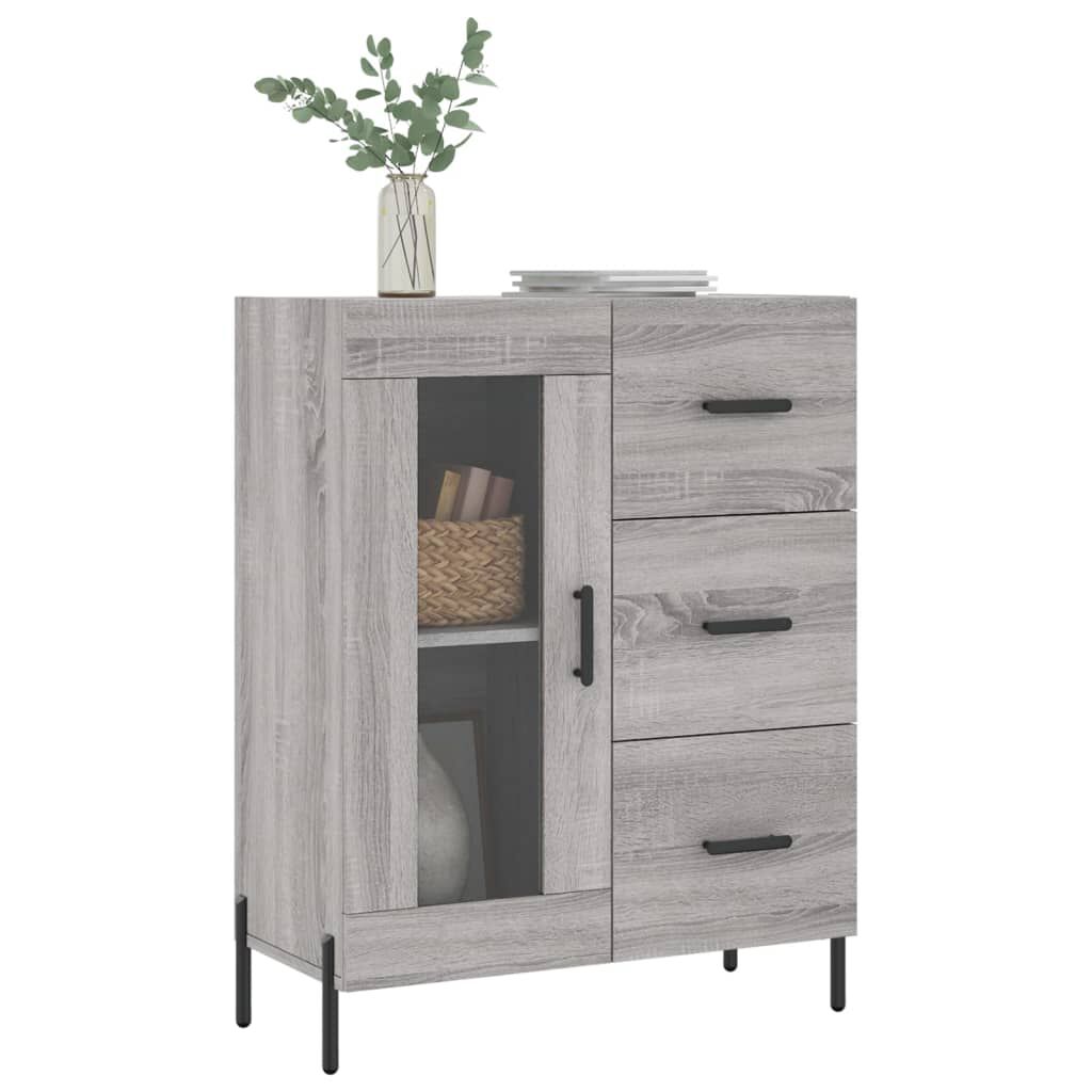 vidaXL Ντουλάπι Γκρι Sonoma 69,5 x 34 x 90 εκ. από Επεξεργασμένο Ξύλο