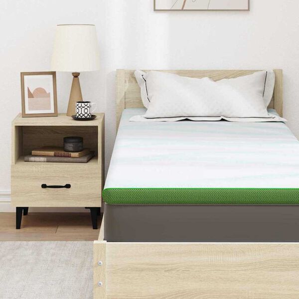 vidaXL Στρώματα Λευκό και Πράσινο 70 x 200 cm