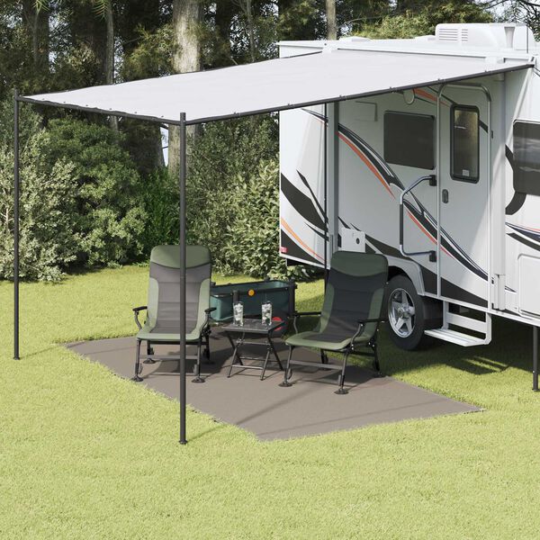 vidaXL Τέντα Tarp Ανοιχτό Γκρι Πολυεστέρας 200 x 400 cm Ελαφρύ