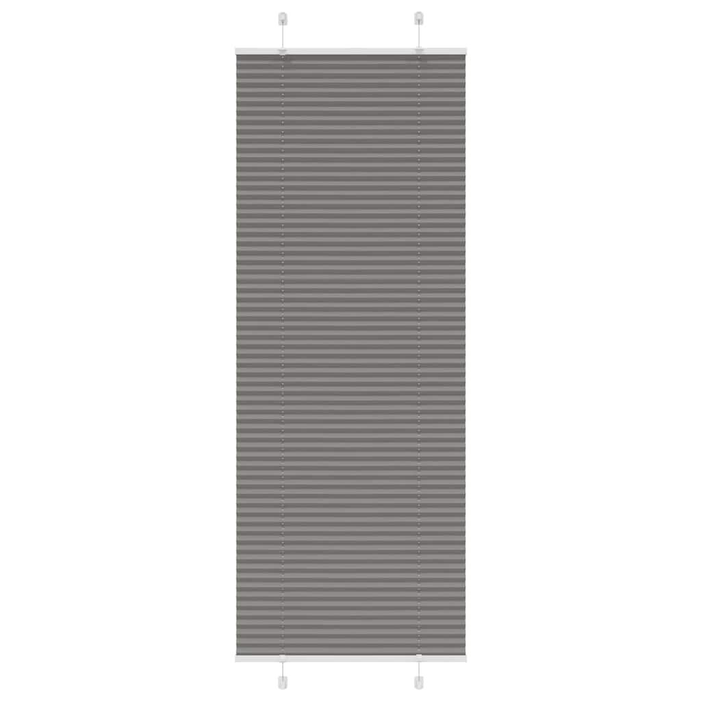 vidaXL Πλισέ περσίδα Ανθρακί 70x200 cm Πλάτος υφάσματος 69,4 cm
