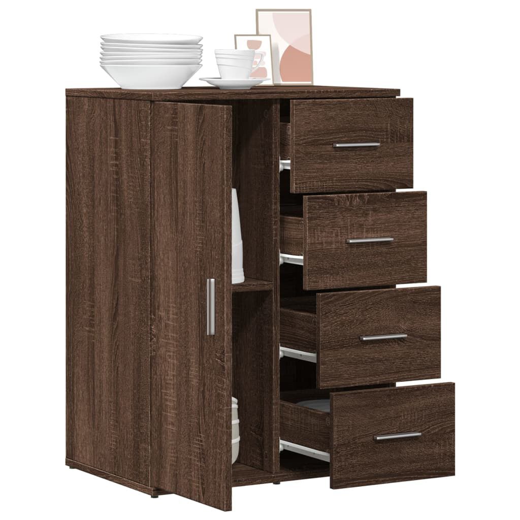 vidaXL Μπουφές Καφέ Δρυς 59x39x80 εκ. από Επεξεργασμένο Ξύλο