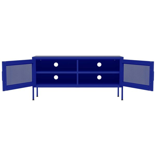 vidaXL Έπιπλο Τηλεόρασης Ναυτικό Μπλε 105x35x50 εκ. από Ατσάλι