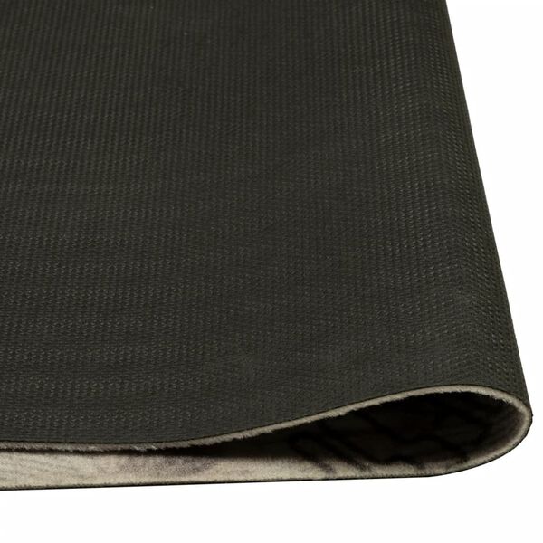 vidaXL Χαλί Κουζίνας Πλενόμενο Γκρι Επιγρ. Coffee 60x300 εκ. Βελούδο