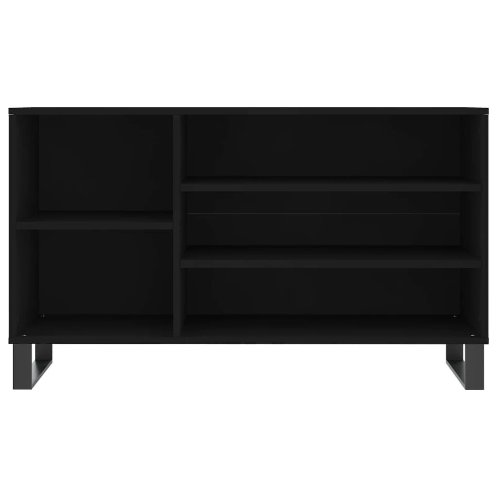 vidaXL Παπουτσοθήκη Μαύρο 102x36x60 εκ. από Επεξεργασμένο Ξύλο