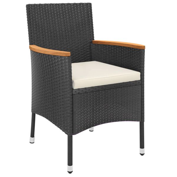 vidaXL &Sigma;&epsilon;&tau; &Epsilon;&pi;ί&pi;&lambda;&omega;&nu; Bistro &Kappa;ή&pi;&omicron;&upsilon; 5 &tau;&epsilon;&mu; &Mu;&alpha;ύ&rho;&omicron; &Sigma;&upsilon;&nu;&theta;&epsilon;&tau;. &Rho;&alpha;&tau;ά&nu; &mu;&epsilon; &Mu;&alpha;&xi;&iota;&lambda;ά&rho;&iota;&alpha;