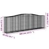 vidaXL Συρματοκιβώτια Τοξωτά 8 τεμ. 400x50x120/140 εκ. Γαλβαν. Ατσάλι