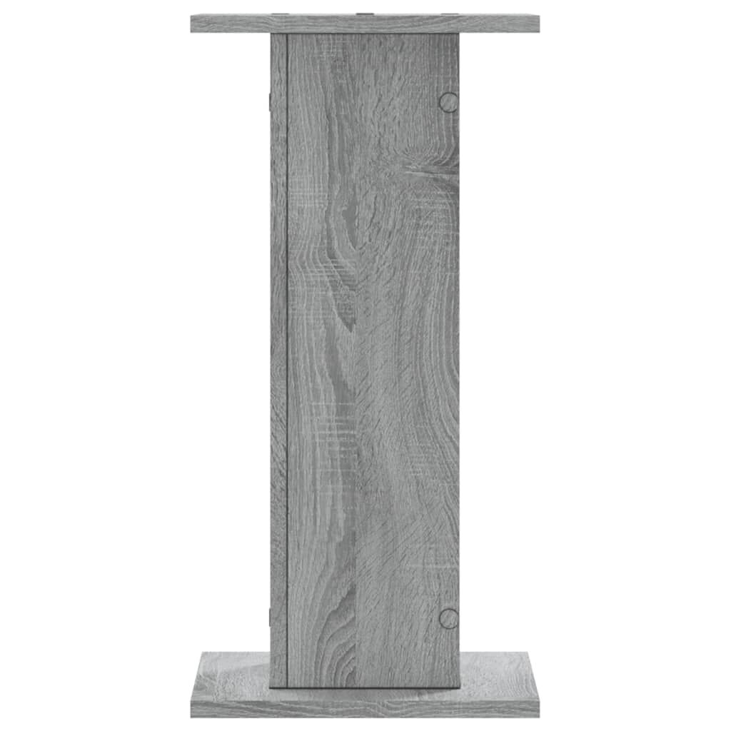 vidaXL Βάσεις Φυτών 2 Τεμ. Γκρι Sonoma 30x30x60 εκ. Επεξεργασμένο Ξύλο