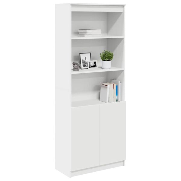 vidaXL Ντουλάπι Λευκό 70x35x180 εκ. από Επεξεργασμένο Ξύλο