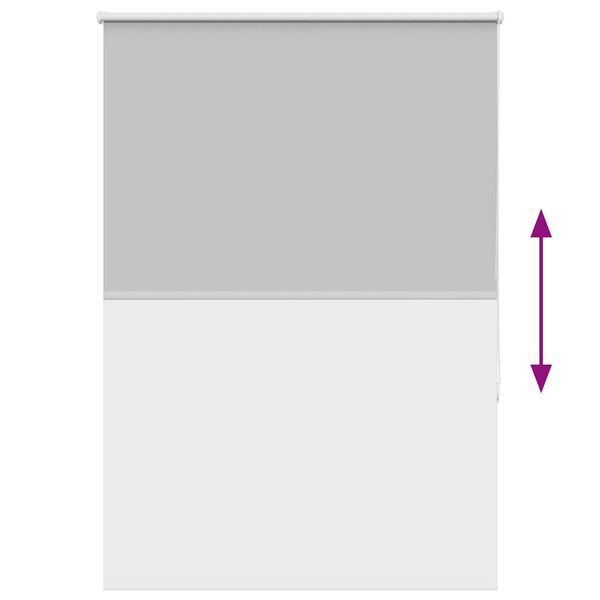vidaXL Ρολέρ Μπλακάουτ ανοιχτό γκρι 100x150 cm Πλάτος υφάσματος 95,7cm