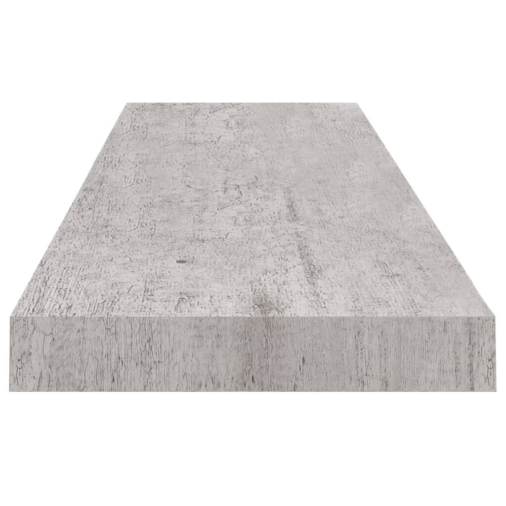 vidaXL Ράφι Τοίχου Γκρι Σκυροδέματος 90 x 23,5 x 3,8 εκ. από MDF