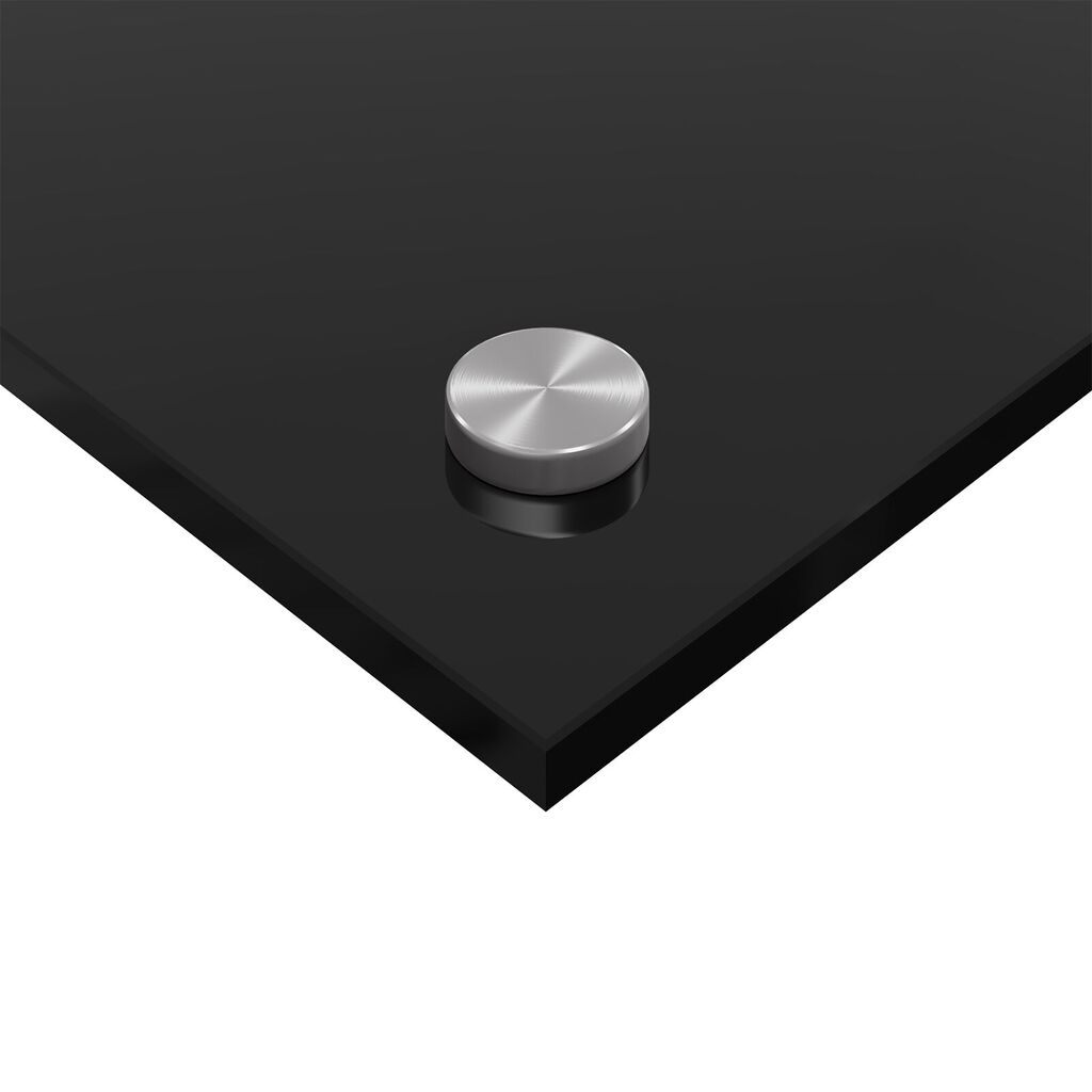 vidaXL Μαύρο Πλακάκι Κουζίνας 120x60x0,6 εκ Γυαλί Ανθεκτικό