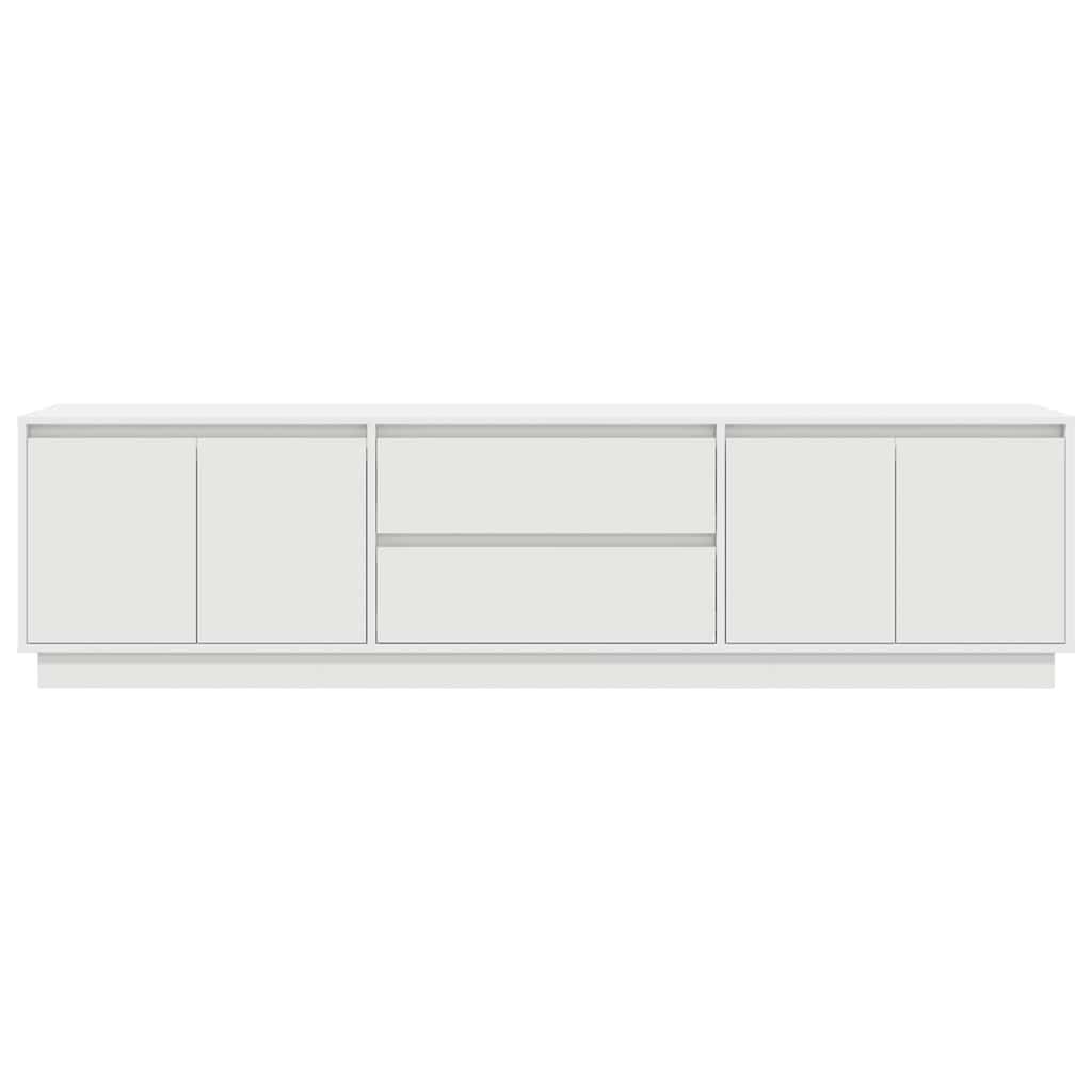 vidaXL Έπιπλο Τηλεόρασης με LED Λευκό 193,5x41x50 εκ.