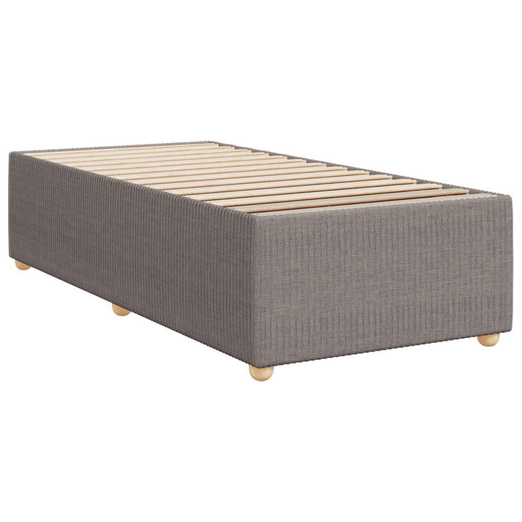 vidaXL Σκελετός Κρεβατιού Χωρίς Στρώμα Taupe 80x200 εκ. Υφασμάτινο